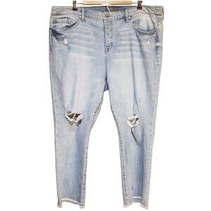Torrid Distressed Skinny Jeans Size 20R‎ Western